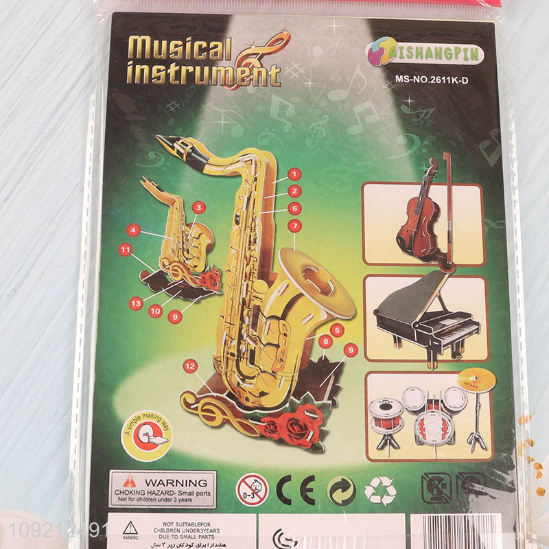 New product musical instrument 3d puzzle toys jigsaw toys for kids