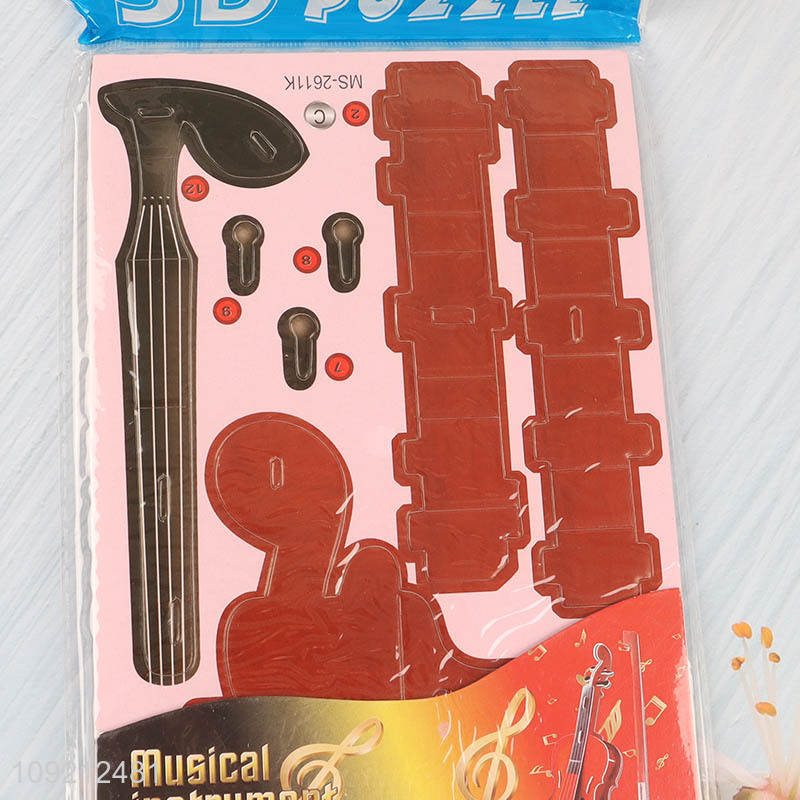 Best selling children musical instrument 3d puzzle toys jigsaw toys