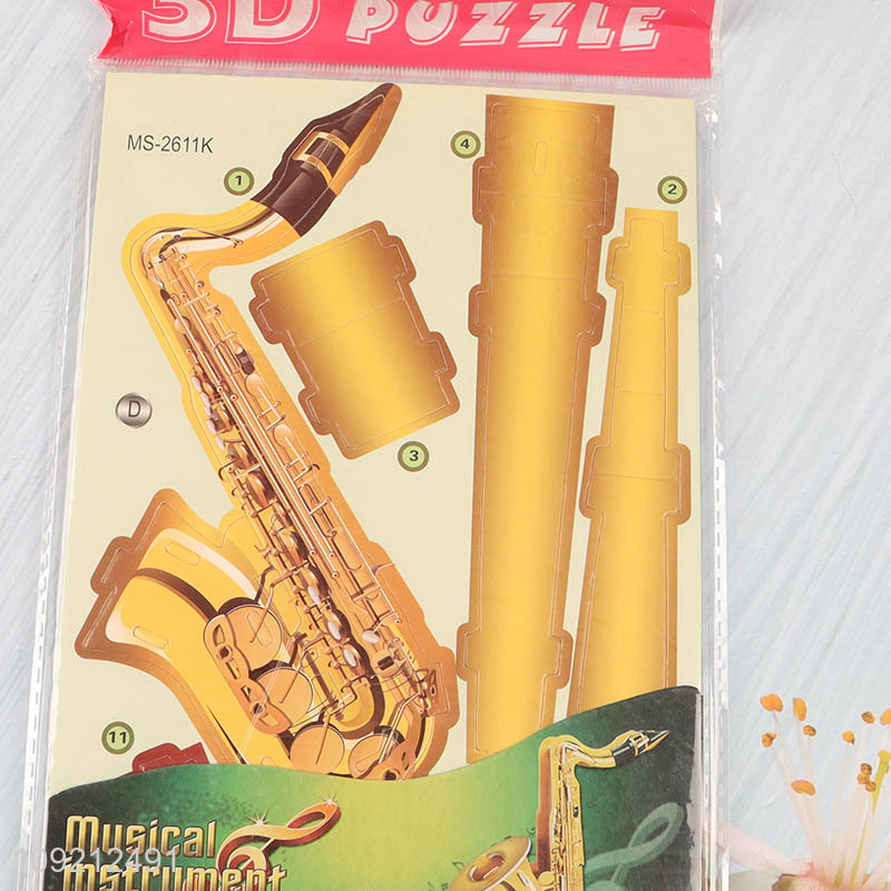 New product musical instrument 3d puzzle toys jigsaw toys for kids