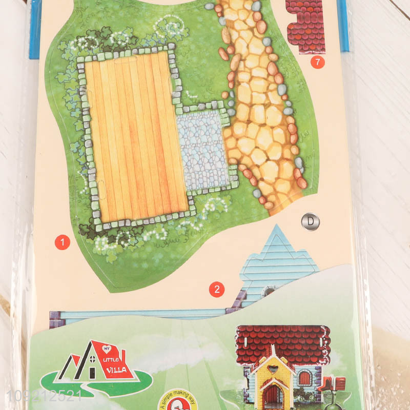 Factory supply children diy 3d puzzle toys jigsaw toys