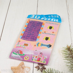 New style castle series children 3d puzzle toys jigsaw toys