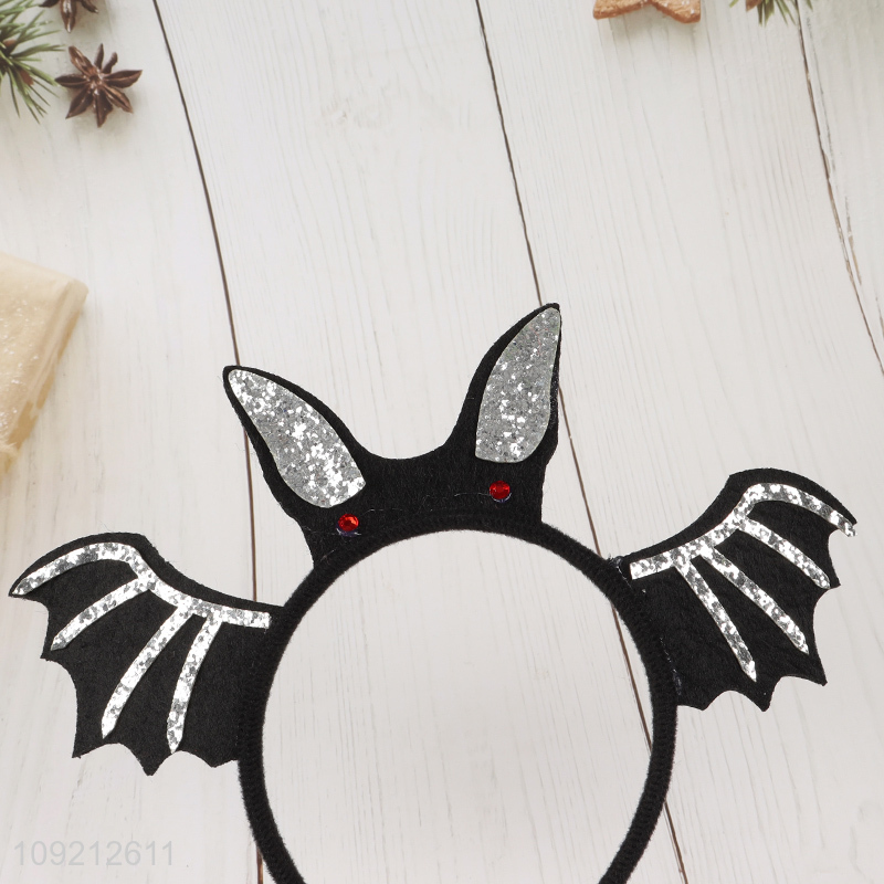 Hot selling Halloween party supplies bat hair hoop wholesale