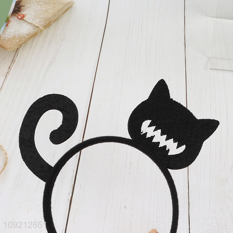 New product black cat hair hoop Halloween hair accessories