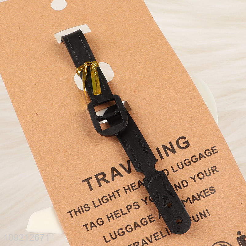 Good quality plane shape portable pvc luggage tag for sale