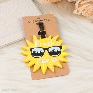 Good selling portable cartoon pvc luggage tag wholesale