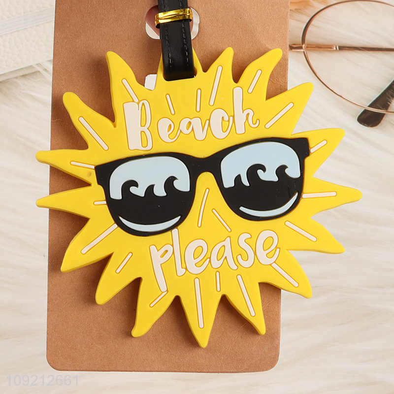 Good selling portable cartoon pvc luggage tag wholesale