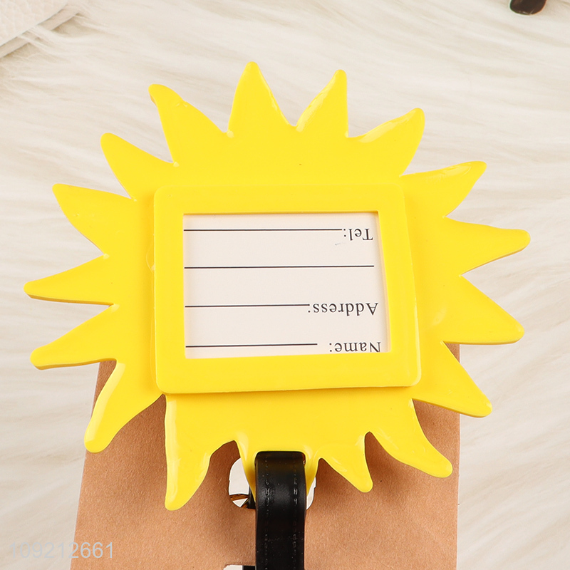 Good selling portable cartoon pvc luggage tag wholesale