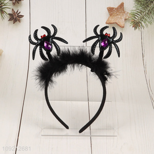 Yiwu market black Halloween supplies spider hair hoop hair decoration