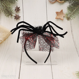 Factory price Halloween party supplies spider hair hoop for sale