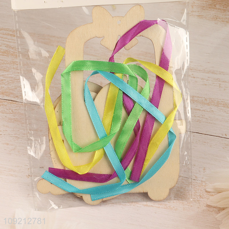 Top quality wooden crafts Easter hanging ornament decoration