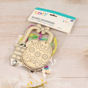 Top quality wooden crafts Easter hanging ornament decoration