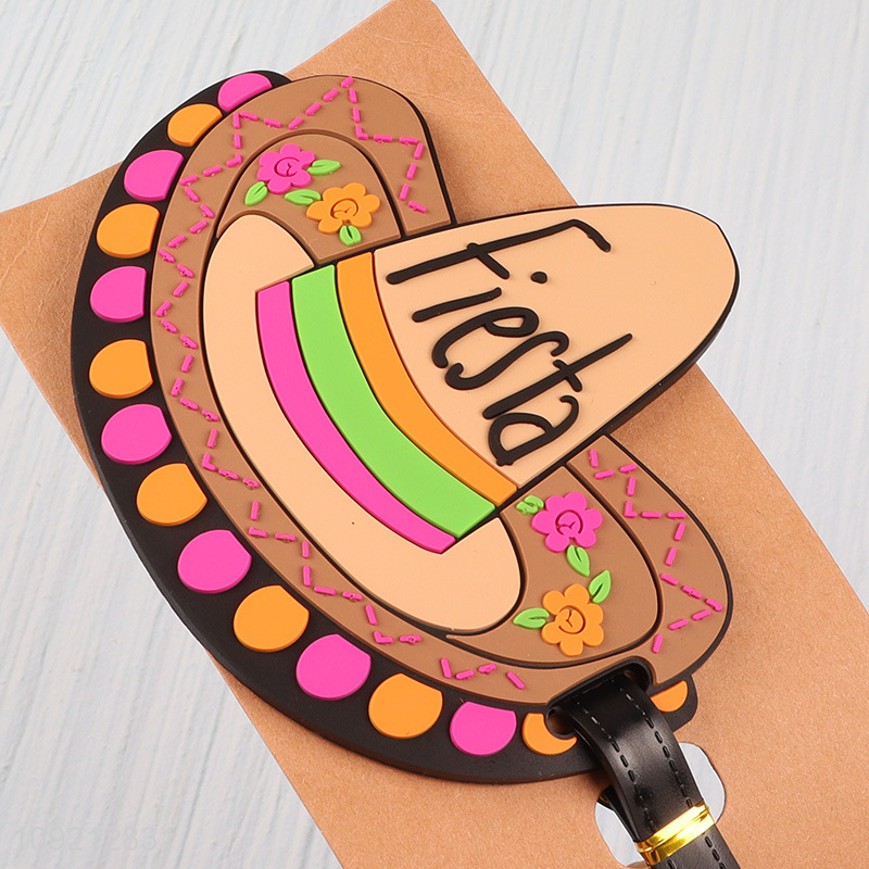 Good price hat shape portable pvc luggage tag for sale
