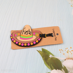 Good price hat shape portable pvc luggage tag for sale