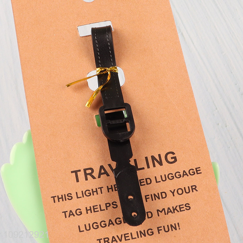 Top selling shell shape portable pvc luggage tag wholesale