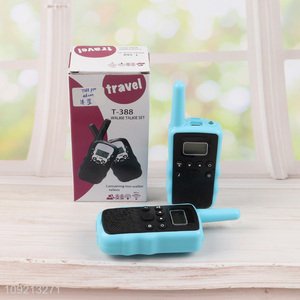 New product portable 2pcs travel walkie talkie set for sale