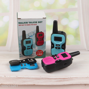 Hot products 2pcs portable multicolor walkie talkie set