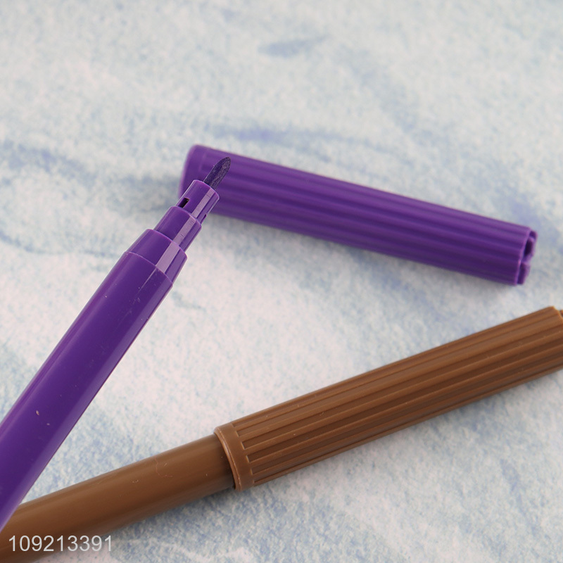 Low Price 12 Colors Non-Toxic Watercolor Marker Pens for Painting Coloring