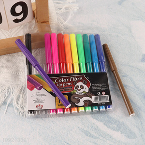 Low Price 12 Colors Non-Toxic Watercolor Marker Pens for Painting Coloring