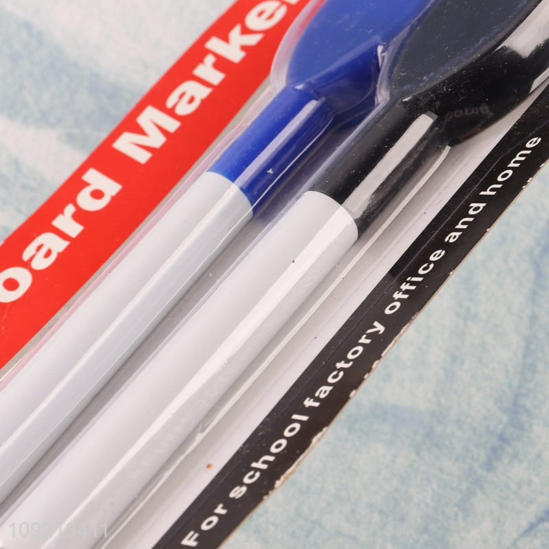 Good Quality 2 Pieces Magnetic Dry Erase White Board Markers with Erasers