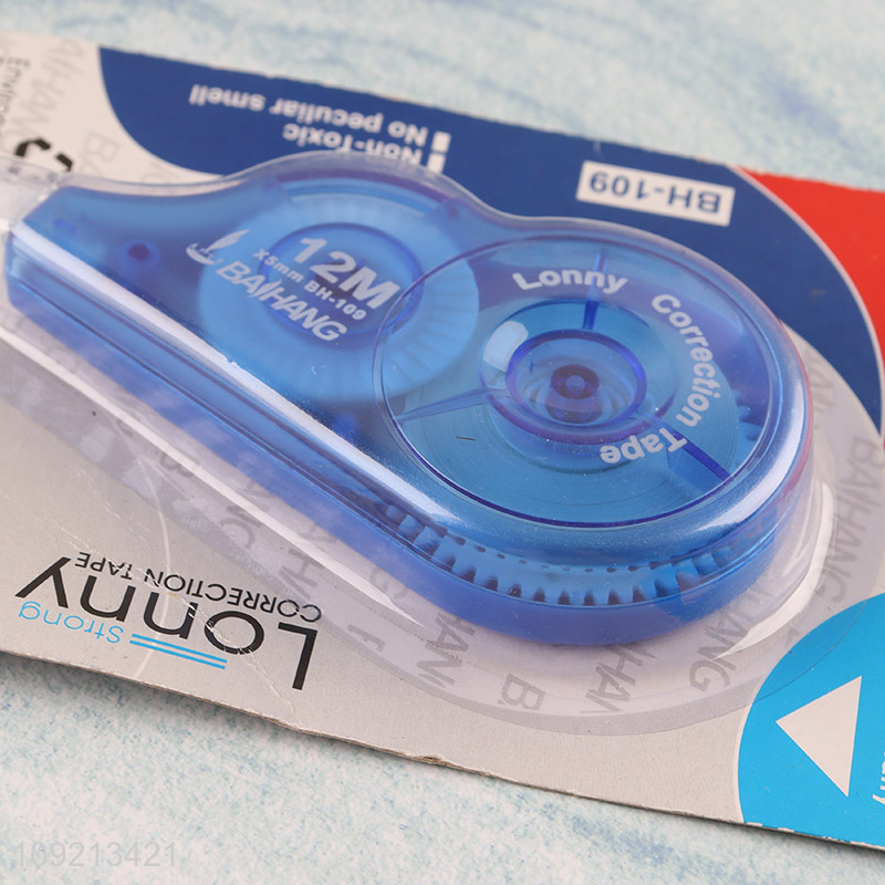 Good Quality 12m Non-Toxic White Out Correction Tape Kids Students Supplies