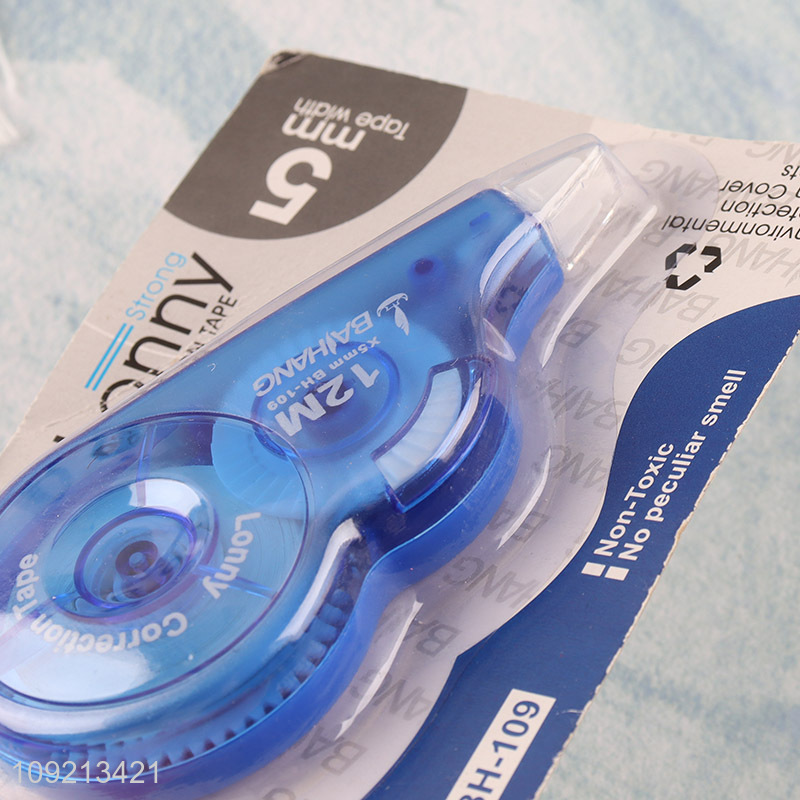 Good Quality 12m Non-Toxic White Out Correction Tape Kids Students Supplies