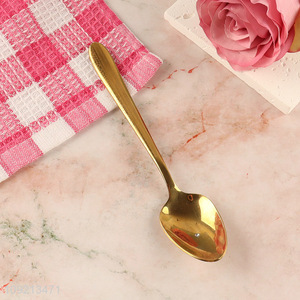 New Product Gold Stainless Steel Dinner Spoon Metal Dinner Spoon