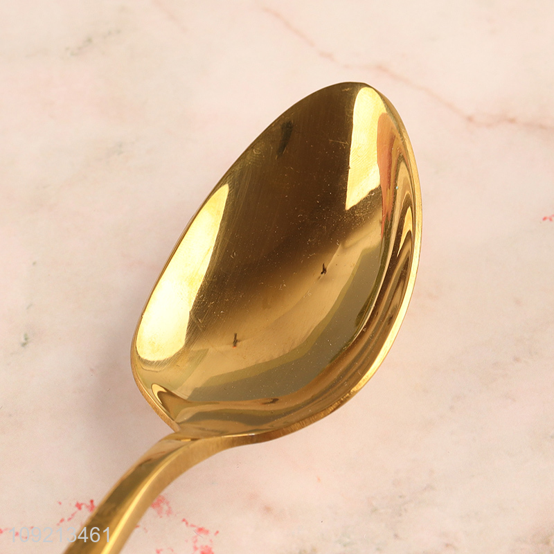 Good Quality Gold Metal Dinner Spoon Stainless Steel Table Spoon
