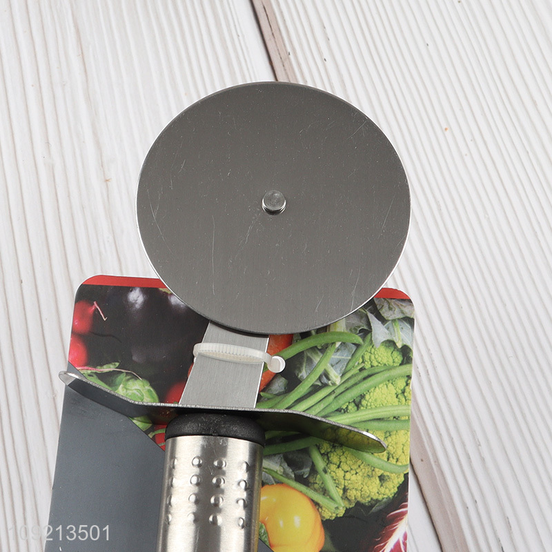 Top selling stainless steel pizza cutter pizza wheel for kitchen gadget