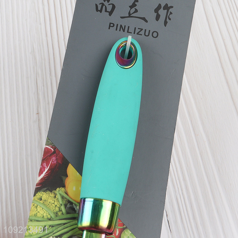 China products stainless steel tableware spoon with tpr handle