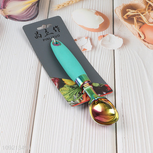 China products stainless steel tableware spoon with tpr handle