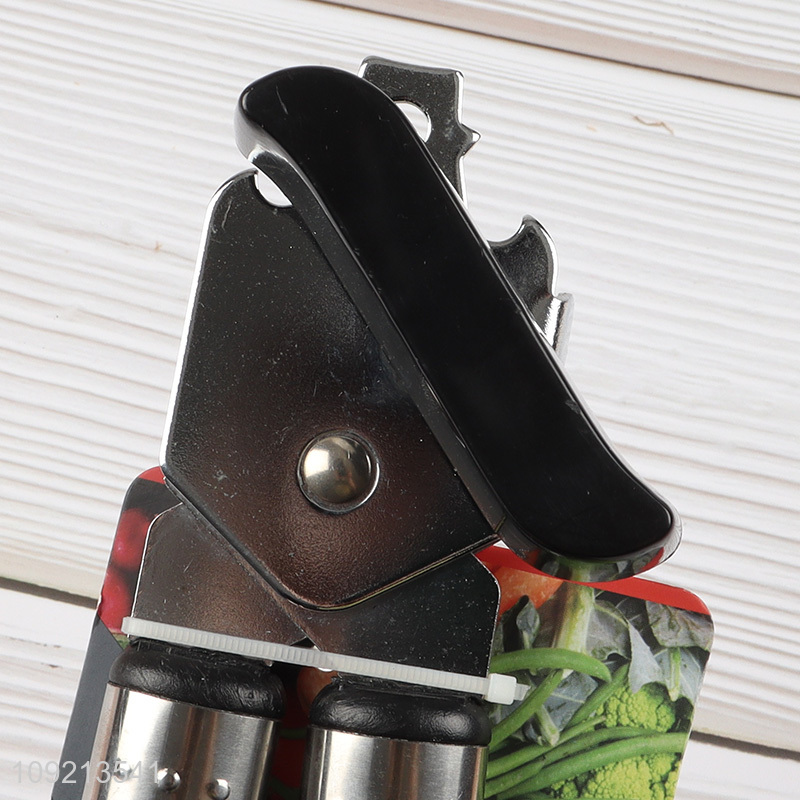 Factory price stainless steel multifunctional cans opener for kitchen gadget