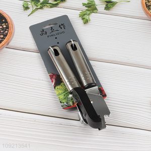 Factory price stainless steel multifunctional cans opener for kitchen gadget