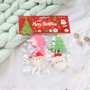Factory price christmas series soft tpr squeeze toys decompression toys