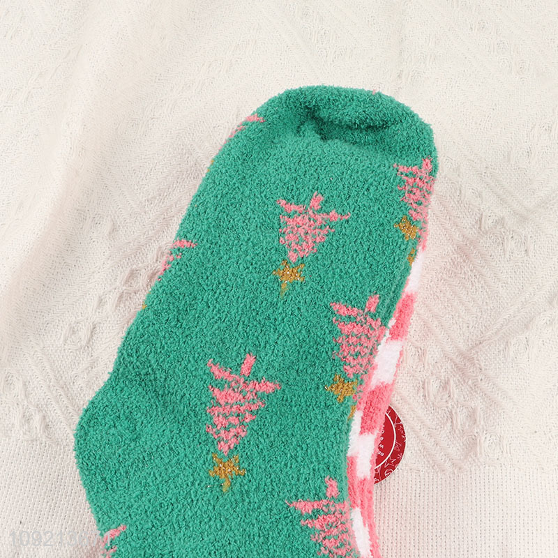 Popular products winter warm 3pairs women micro cozy crew socks