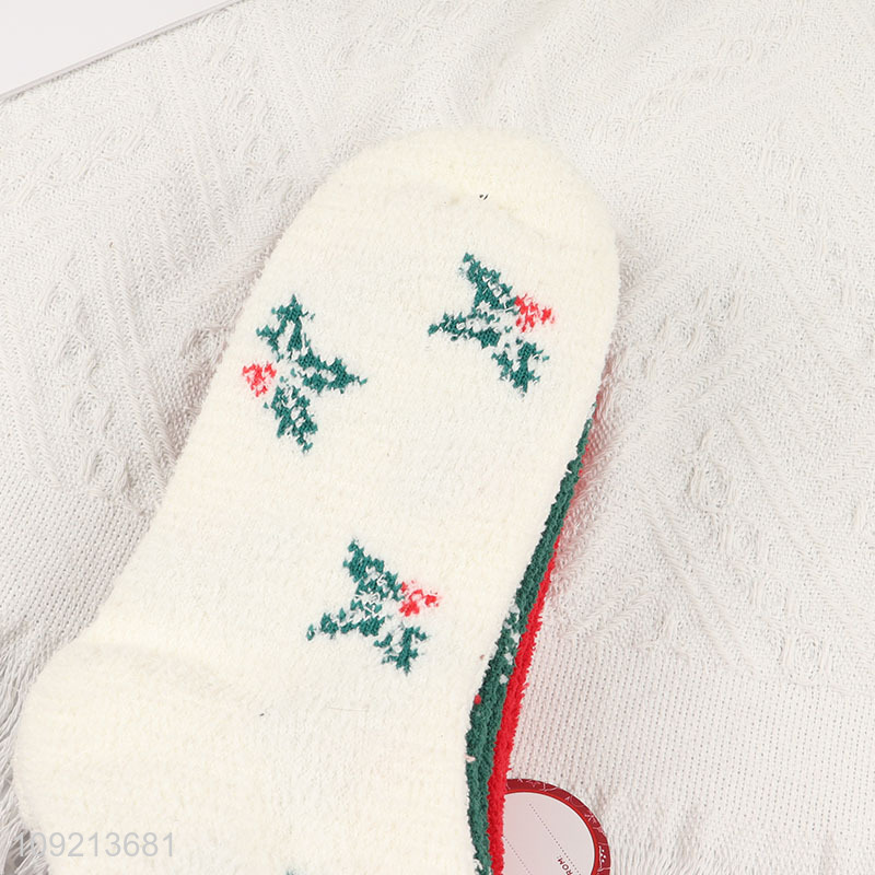 Top products 3pairs christmas series women micro cozy crew socks