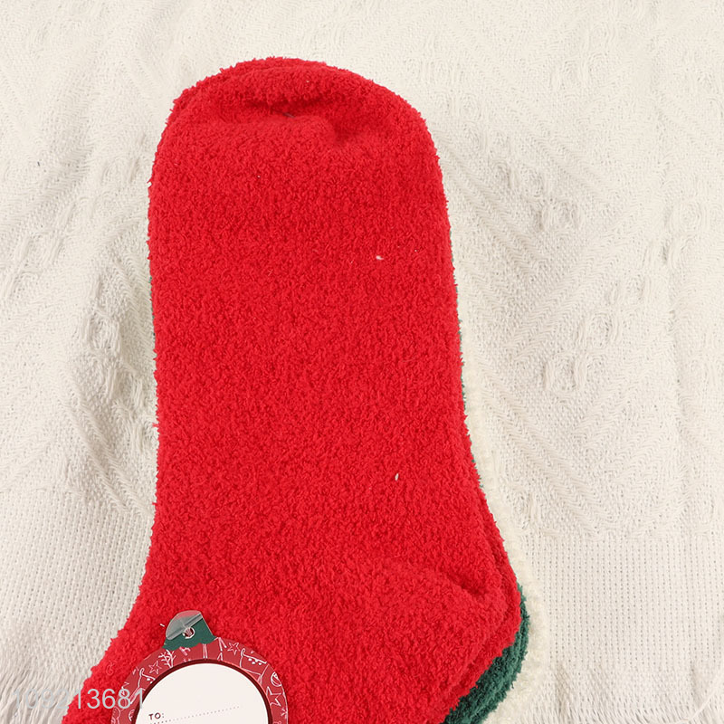 Top products 3pairs christmas series women micro cozy crew socks