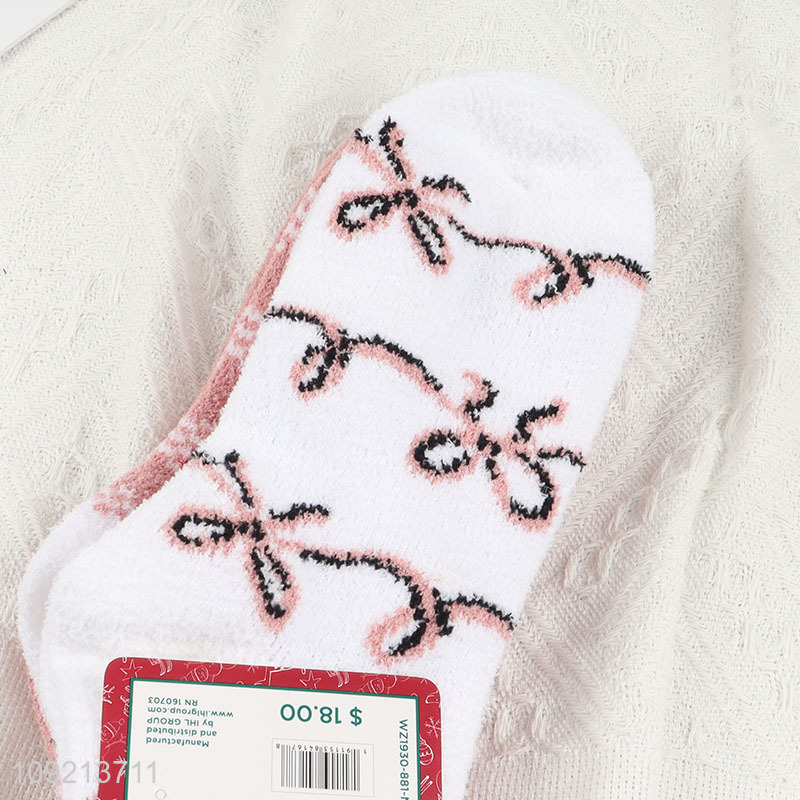 New products 3pair soft comfortable women micro cozy crew socks