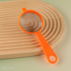 Good Quality Fine Mesh Tea Strainer with Plastic Handle