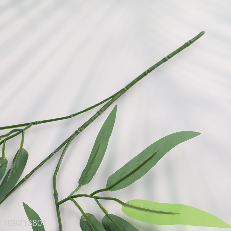 Factory Price Artificial Bamboo Tree Leaves for Wall Decor
