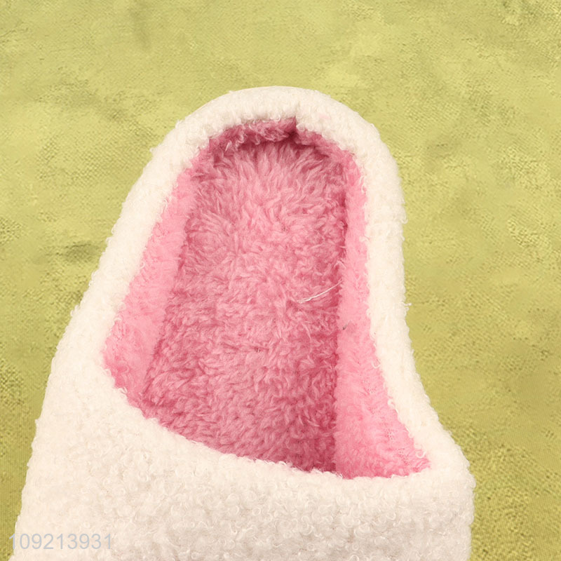 China factory winter non-slip home slippers polyester slippers