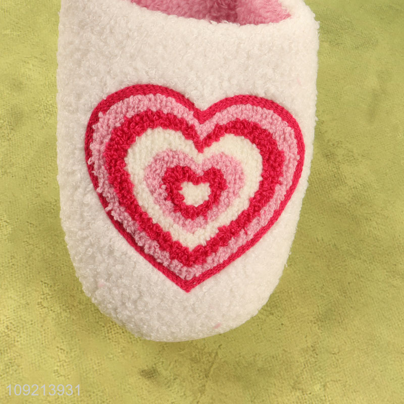 China factory winter non-slip home slippers polyester slippers