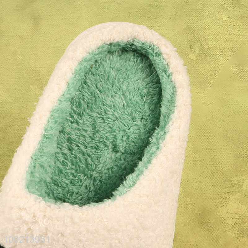Hot selling anti-slip women winter home slippers polyester slippers