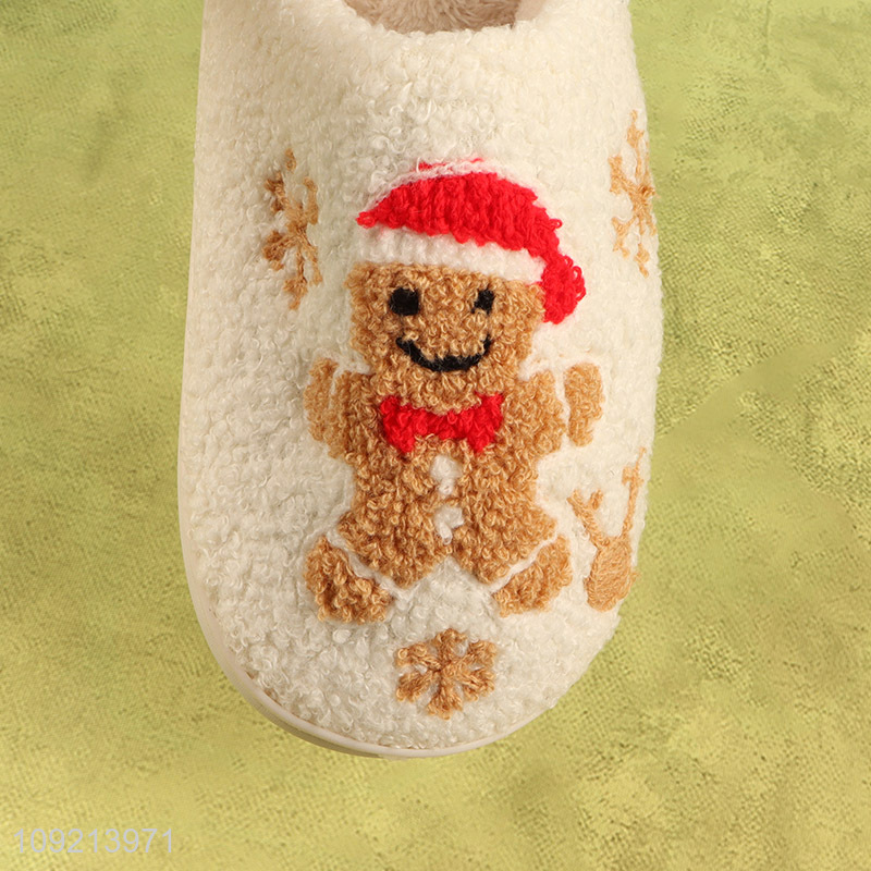 Hot items non-slip warm winter home slippers polyester slippers