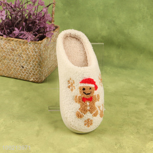 Hot items non-slip warm winter home slippers polyester slippers