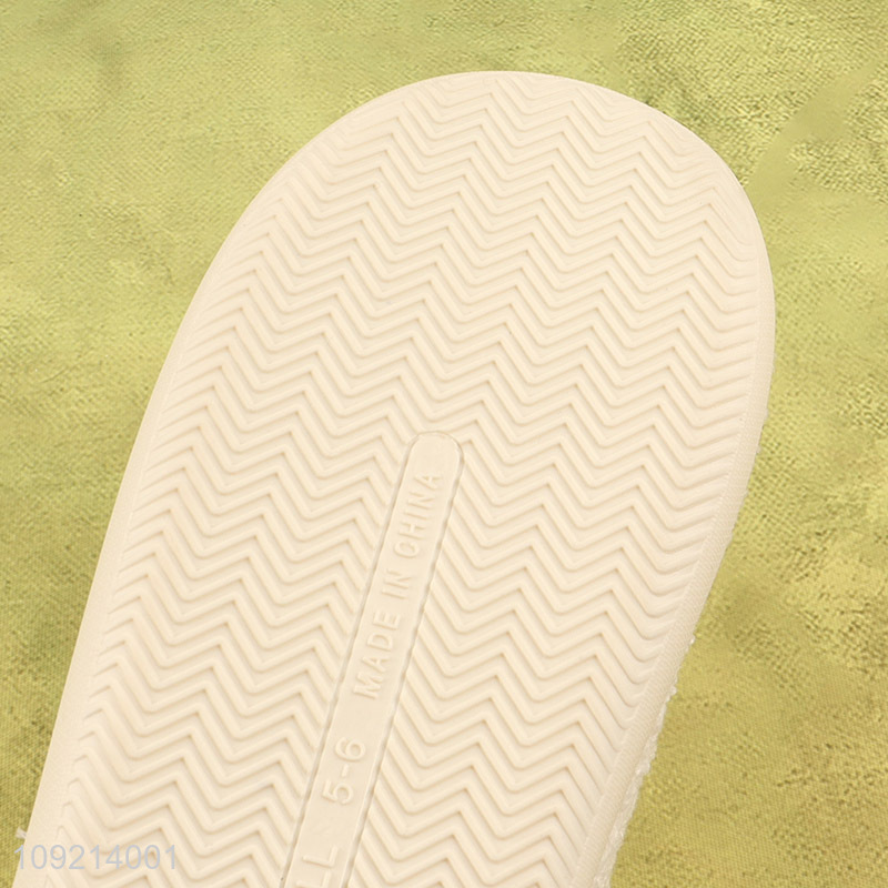 Latest products multicolor winter home slippers polyester slippers for women