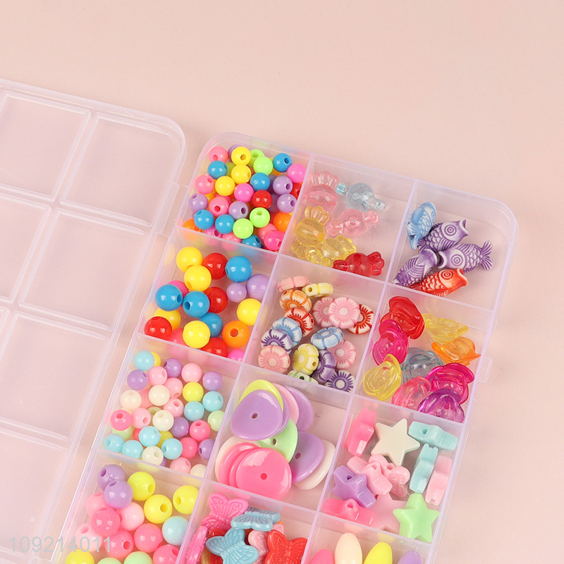 Top selling kids girls diy beads set diy jewelry toys