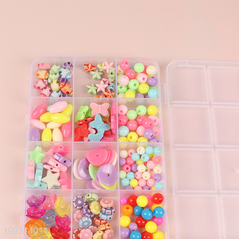Top selling kids girls diy beads set diy jewelry toys