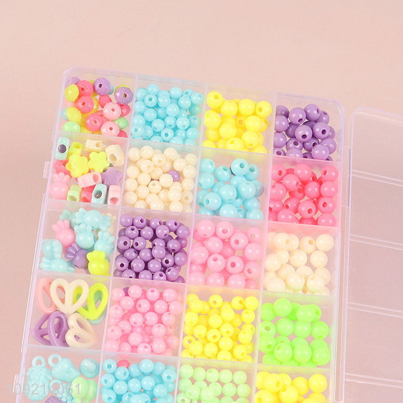 New arrival creative kids girls diy beads set diy jewelry toys