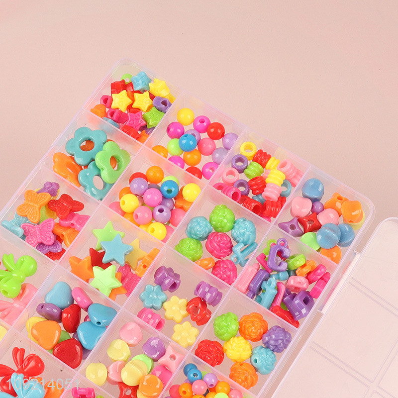 Most popular colorful children diy beads set diy jewelry toys