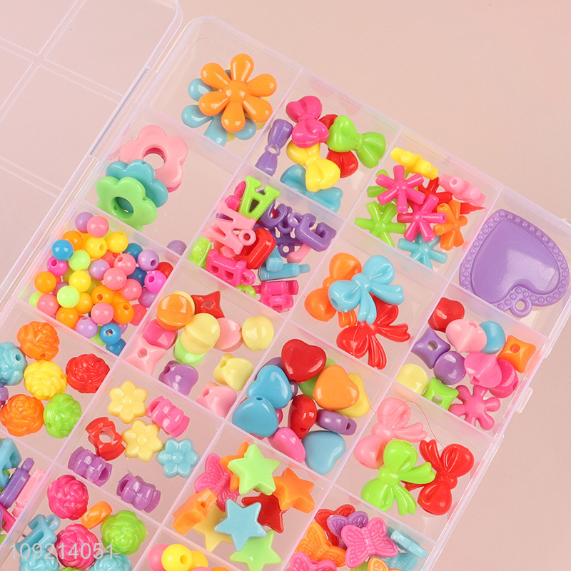 Most popular colorful children diy beads set diy jewelry toys